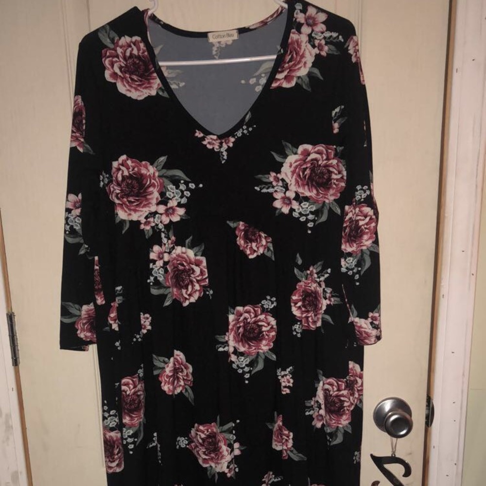 Cotton Bleu Babydoll Dress